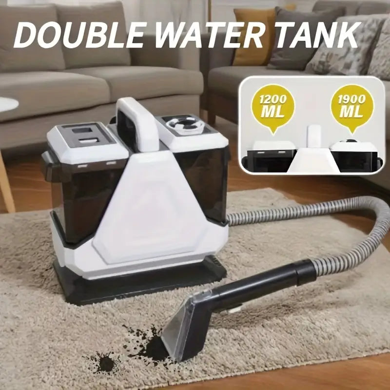 14000pa Portable Carpet Sofa Cleaner, 550w High-power Motor, Professional Vacuum Suction Machine, Large Capacity Dual Water Tank, Suitable for Carpet, Sofa, Indoor Decoration And Other Areas