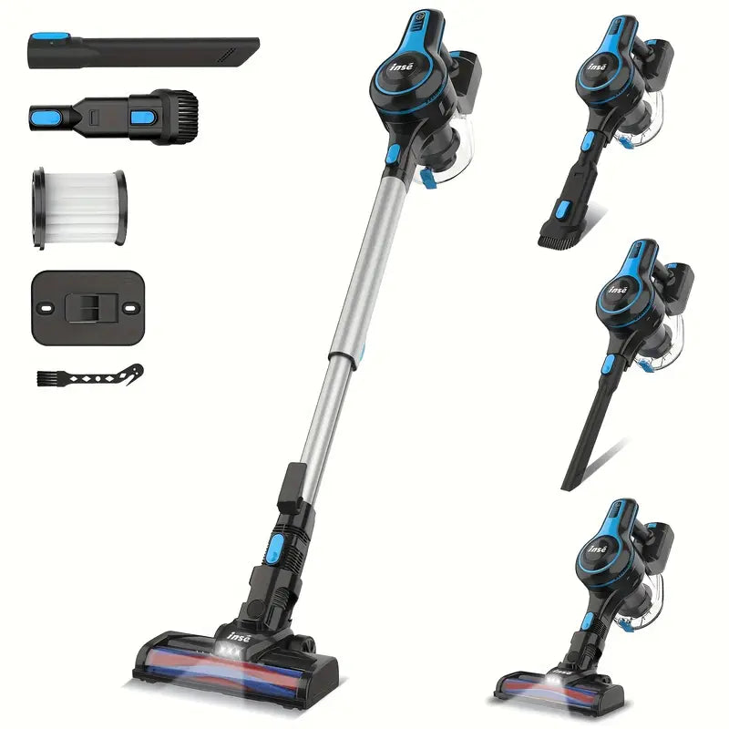 Cordless Vacuum with Brushless Motor, 60 mins max runtime, Stick Vacuum for Hard Floor Carpet Pet Hair